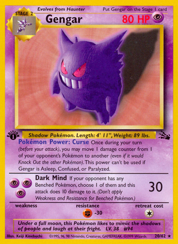 Gengar - Fossil SET-20