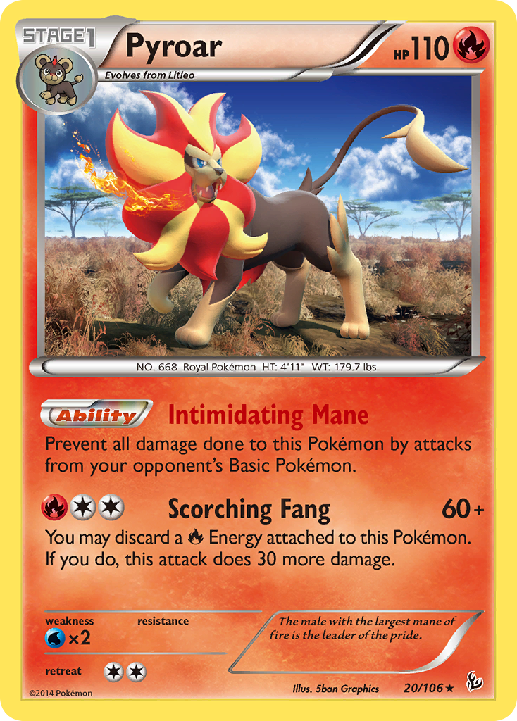 Pyroar - Flashfire SET-20