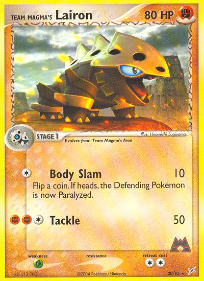 Team Magma's Lairon - Team Magma vs Team Aqua SET-20