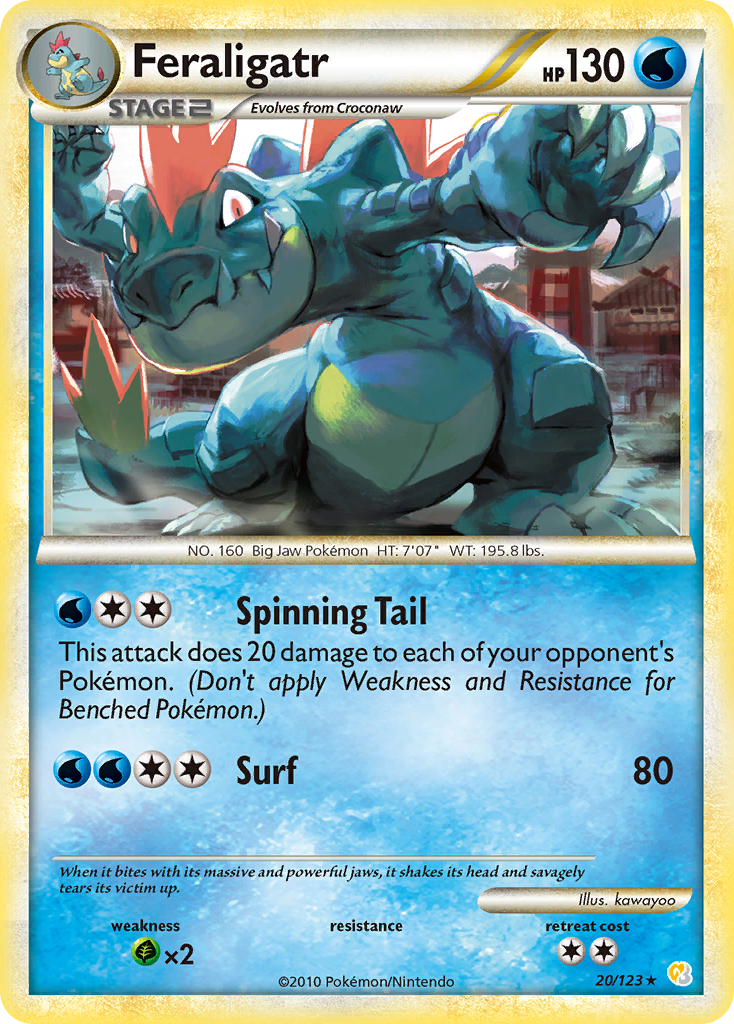 Feraligatr - HeartGold & SoulSilver SET-20