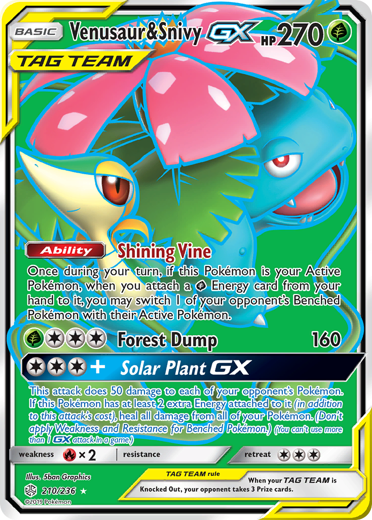 Venusaur & Snivy-GX - Cosmic Eclipse SET-210