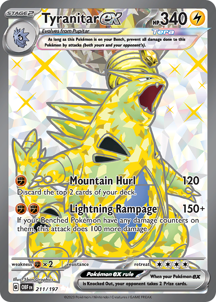 Tyranitar EX - Obsidian Flames SET-211