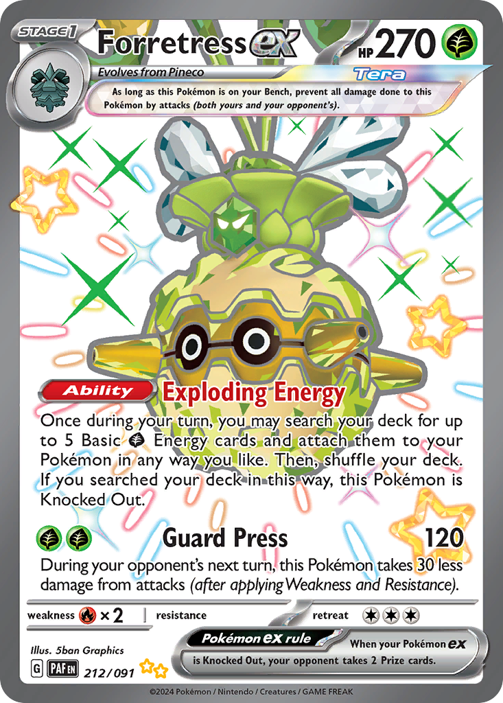 Forretress EX - Paldean Fates SET-212