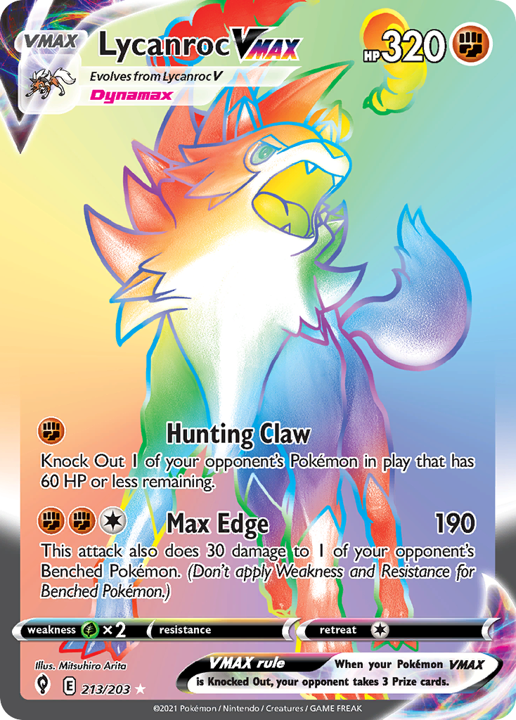 Lycanroc VMAX - Evolving Skies SET-213