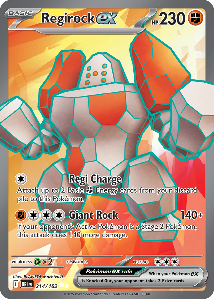 Regirock EX - Destined Rivals SET-214
