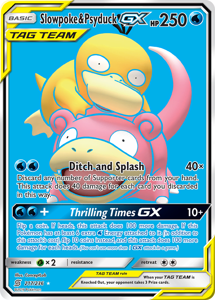 Slowpoke & Psyduck-GX - Unified Minds SET-217