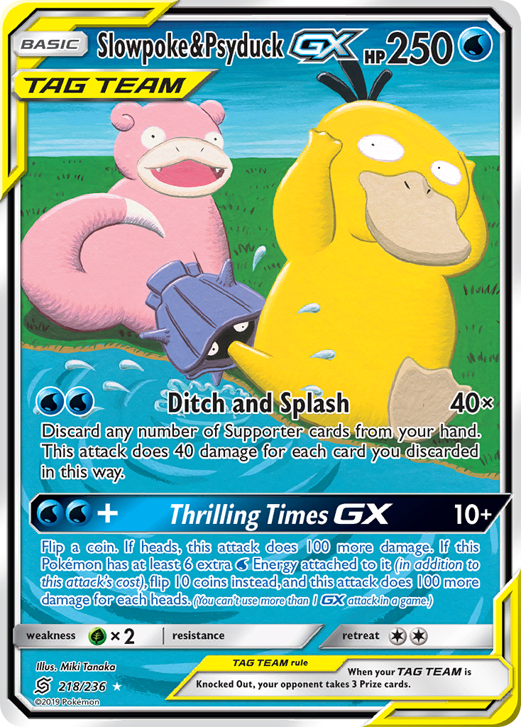 Slowpoke & Psyduck-GX - Unified Minds SET-218