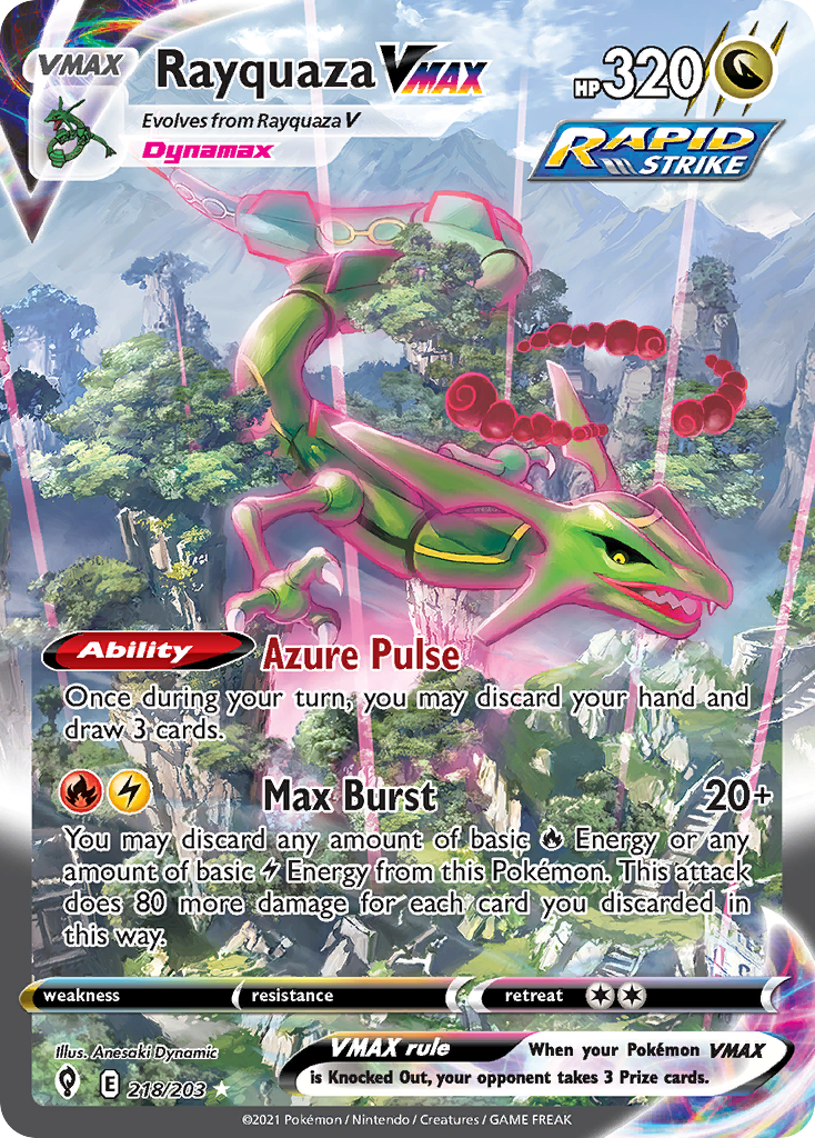 Rayquaza VMAX - Evolving Skies SET-218