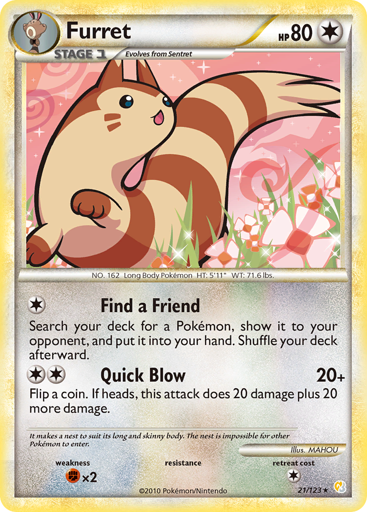 Furret - HeartGold & SoulSilver SET-21