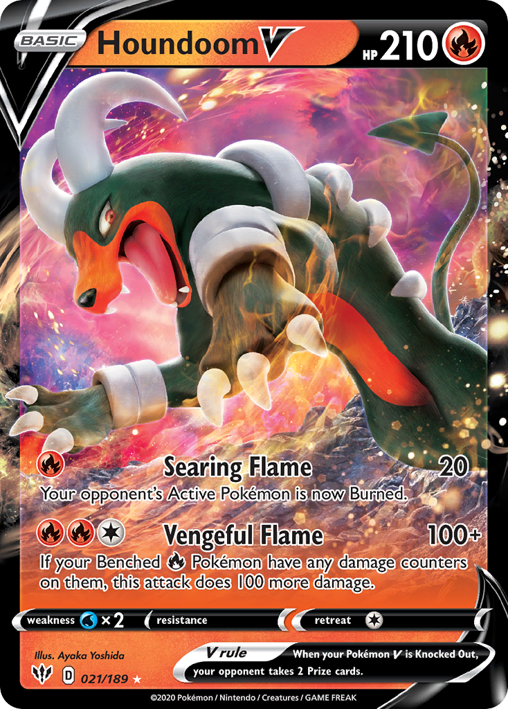 Houndoom V - Darkness Ablaze SET-21