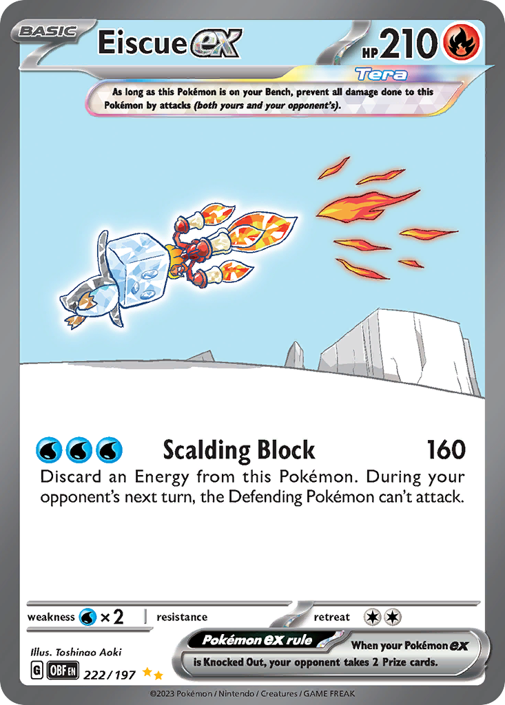 Eiscue EX - Obsidian Flames SET-222