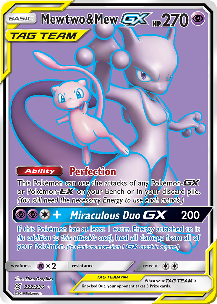 Mewtwo & Mew-GX - Unified Minds SET-222