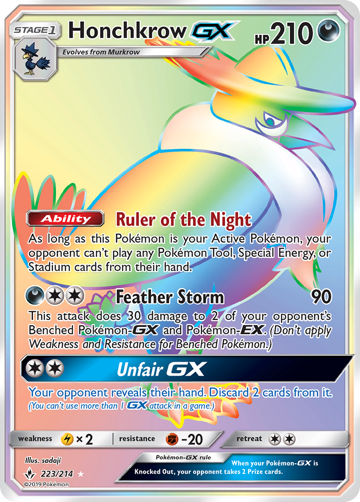 Honchkrow-GX - Unbroken Bonds SET-223