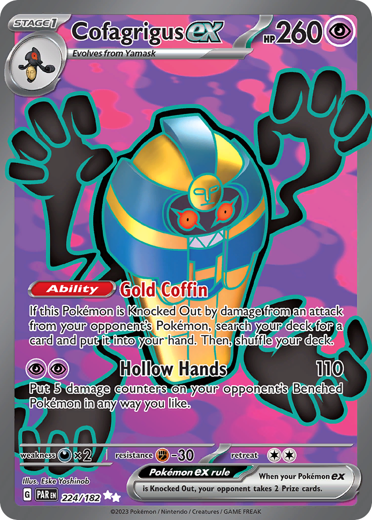 Cofagrigus EX - Paradox Rift SET-224