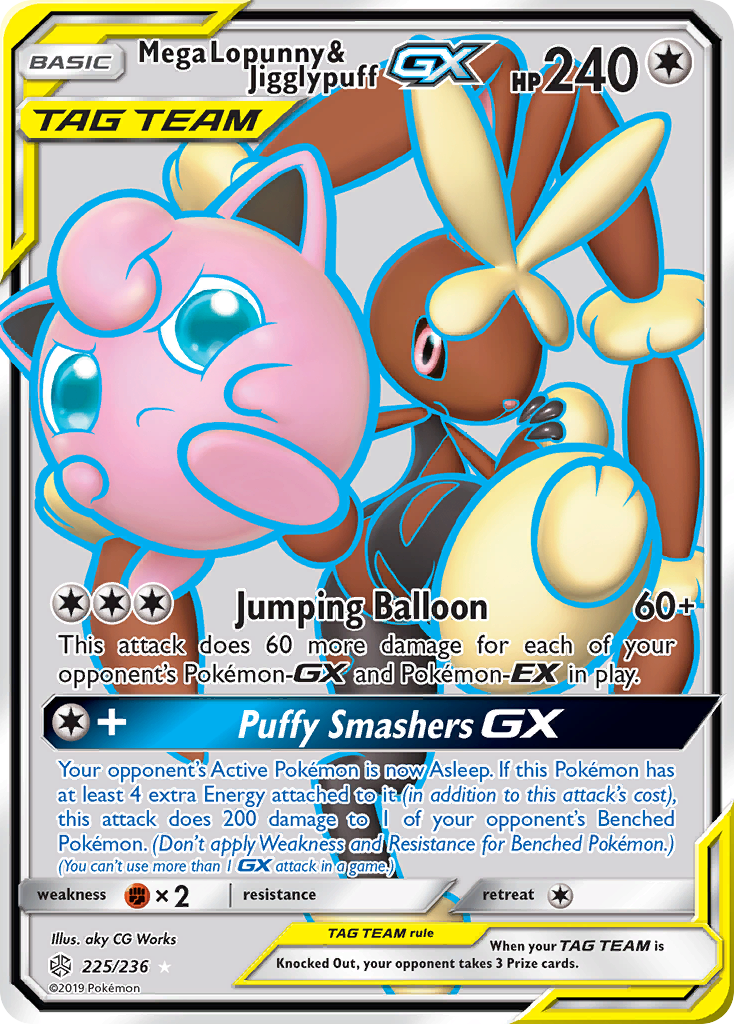 Mega Lopunny & Jigglypuff-GX - Cosmic Eclipse SET-225