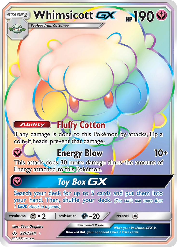 Whimsicott-GX - Unbroken Bonds SET-226