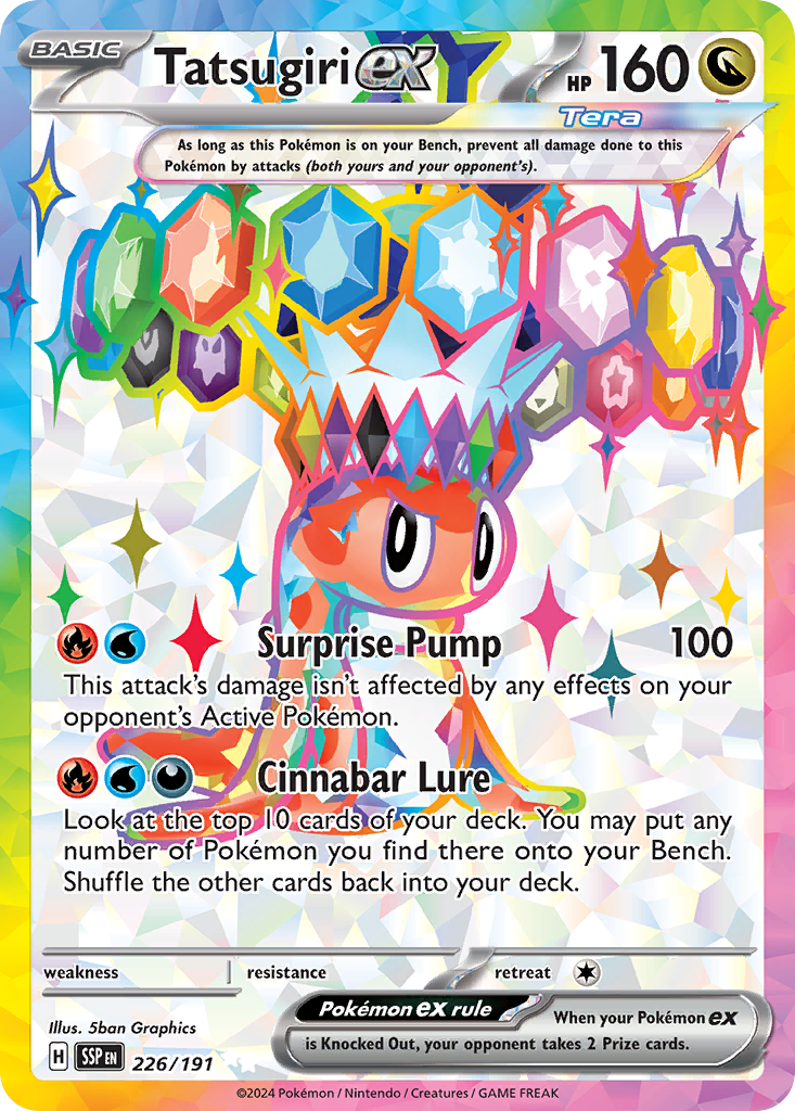 Tatsugiri EX - Surging Sparks SET-226