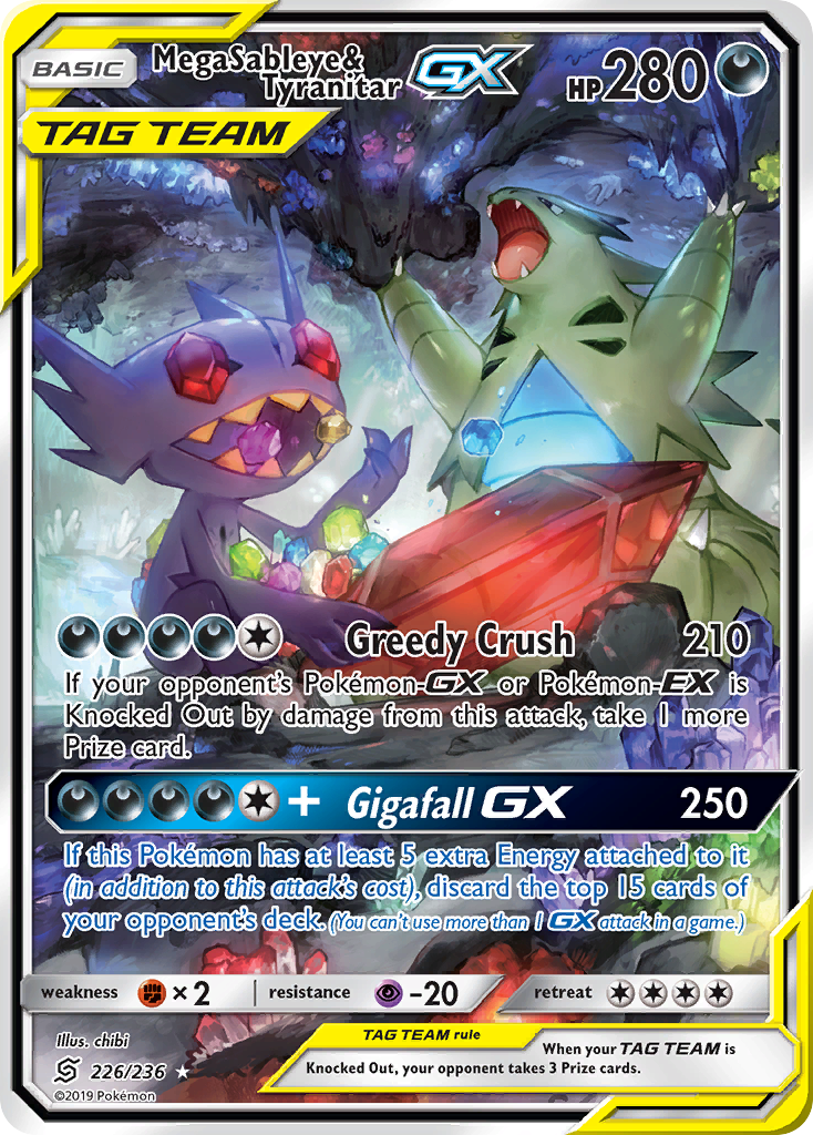 Mega Sableye & Tyranitar-GX - Unified Minds SET-226