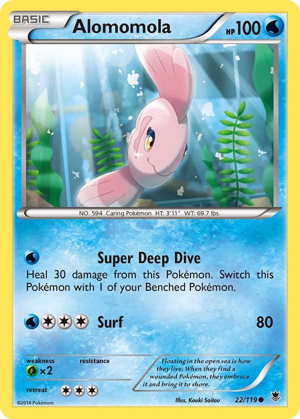 Alomomola (Phantom Forces SET) (Pokémon) (Basic) (Water) (HP: 100) (Common) (PKM Phantom Forces SET-38)