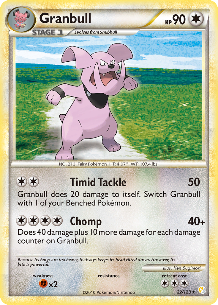 Granbull - HeartGold & SoulSilver SET-22