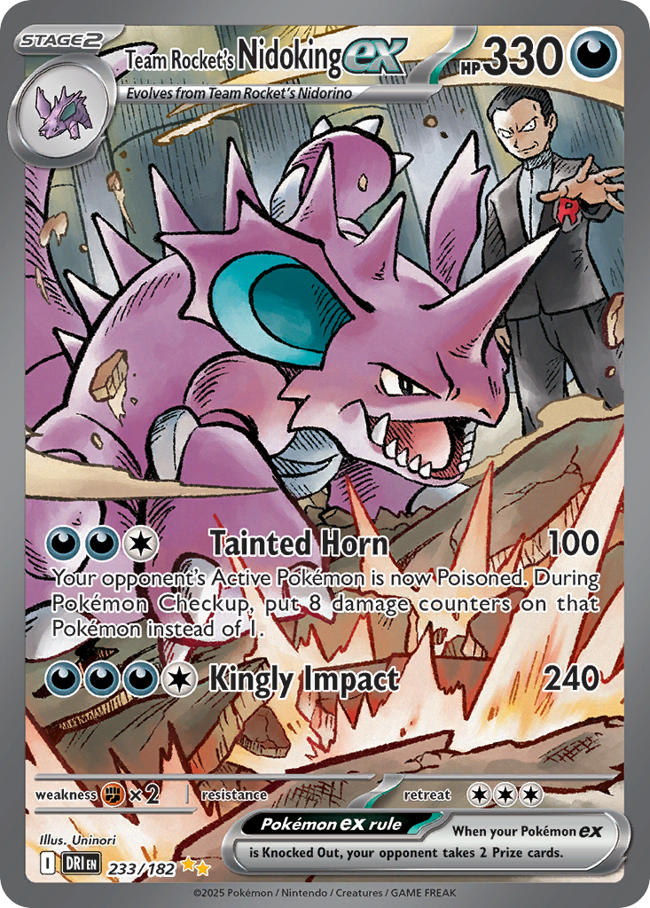 Team Rocket's Nidoking EX - Destined Rivals SET-233