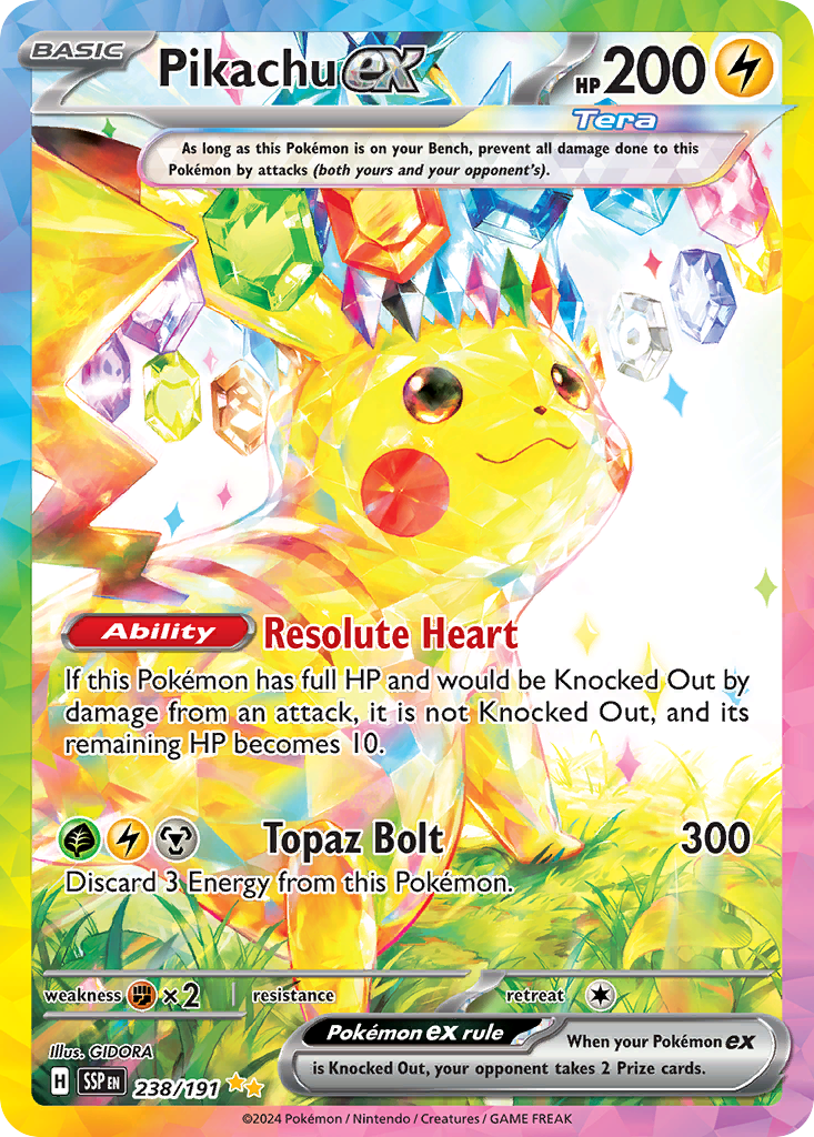 Pikachu EX - Surging Sparks SET-238