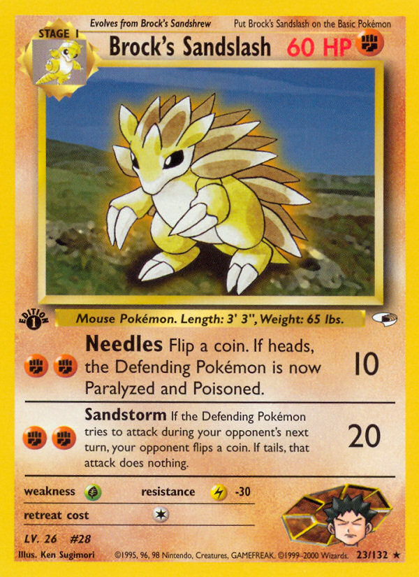 Brock's Sandslash - Gym Heroes SET-23