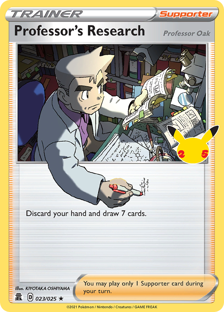 Professor's Research (Professor Oak) - Celebrations SET-23