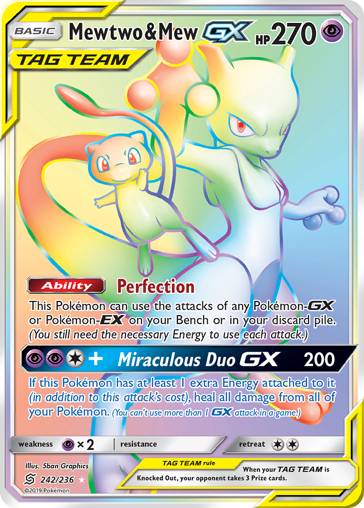 Mewtwo & Mew-GX - Unified Minds SET-242