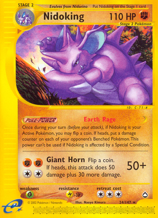 Nidoking - Aquapolis SET-24