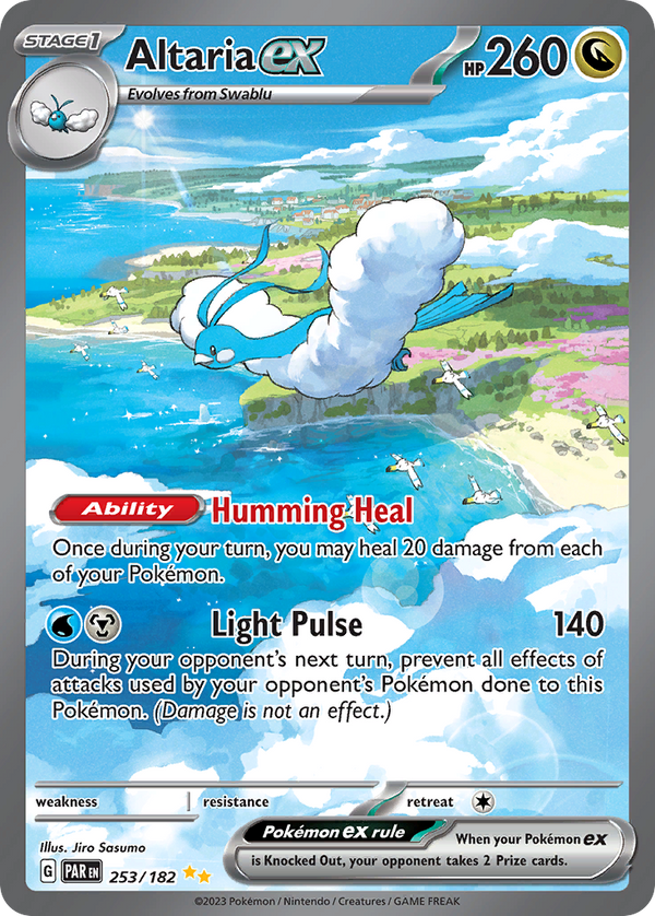 Altaria ex (Paradox Rift SET) (Pokémon) (Stage 1, ex) (Dragon) (HP: 260) (Special Illustration Rare) (PKM Paradox Rift SET-172)