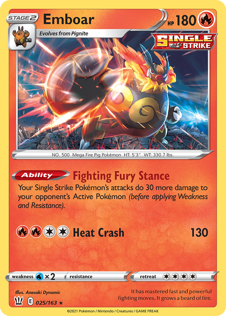 Emboar - Battle Styles SET-25