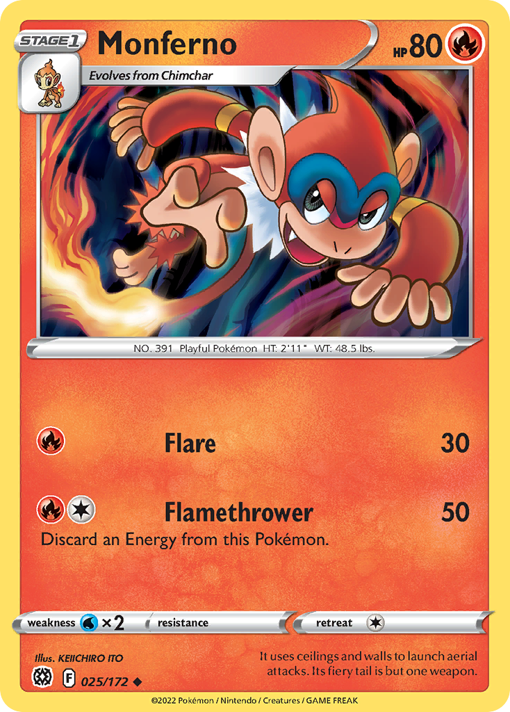 Monferno - Brilliant Stars SET-25