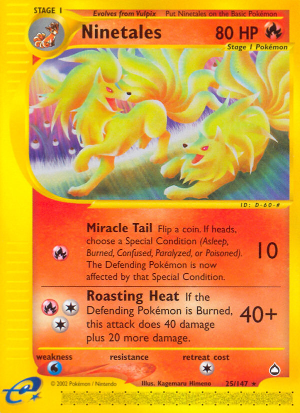 Ninetales - Aquapolis SET-25