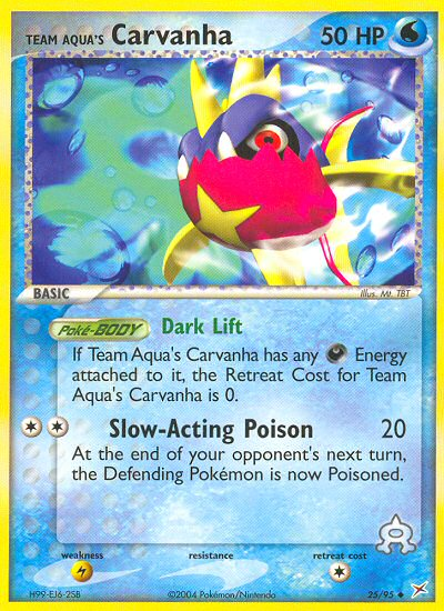 Team Aqua's Carvanha - Team Magma vs Team Aqua SET-25