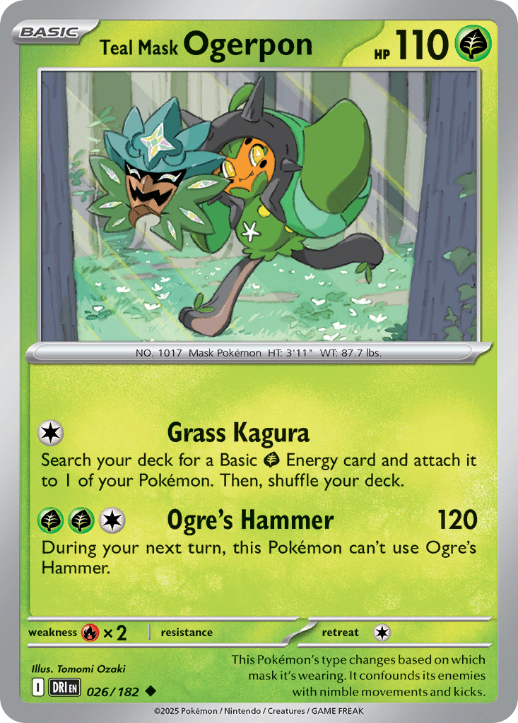 Teal Mask Ogerpon - Destined Rivals SET-26