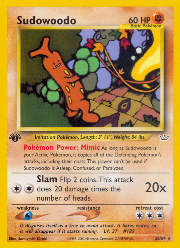 Sudowoodo - Neo Revelation SET-26