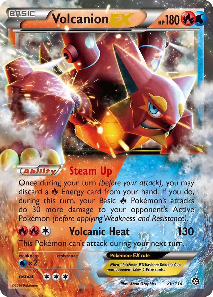 Volcanion-EX - Steam Siege SET-26