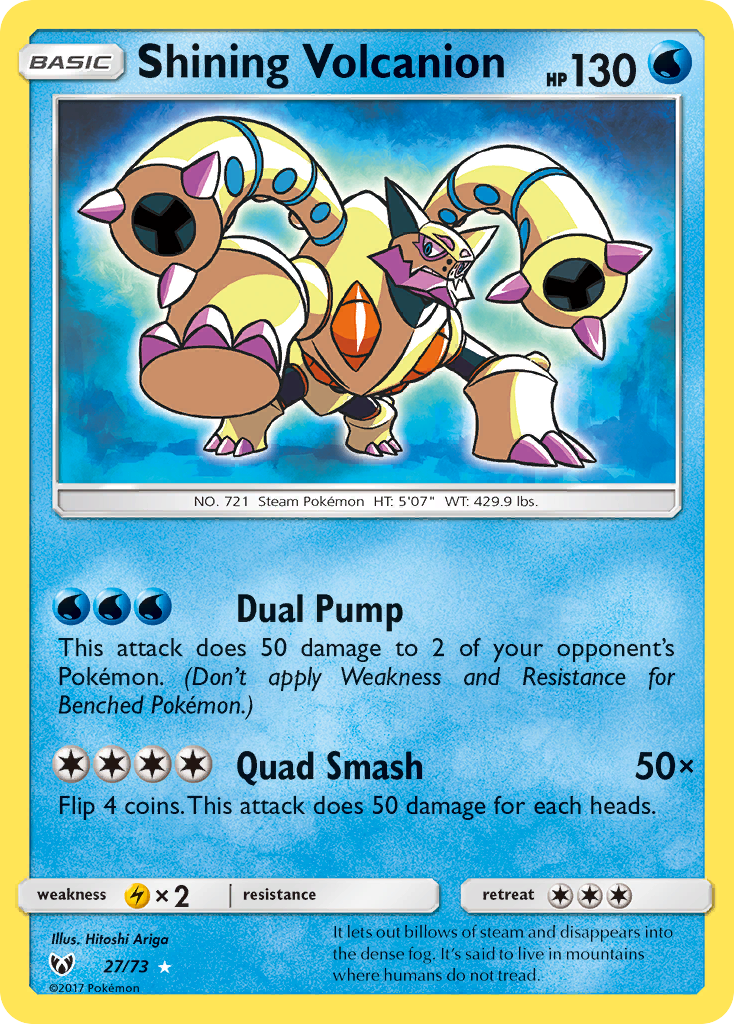 Shining Volcanion - Shining Legends SET-27