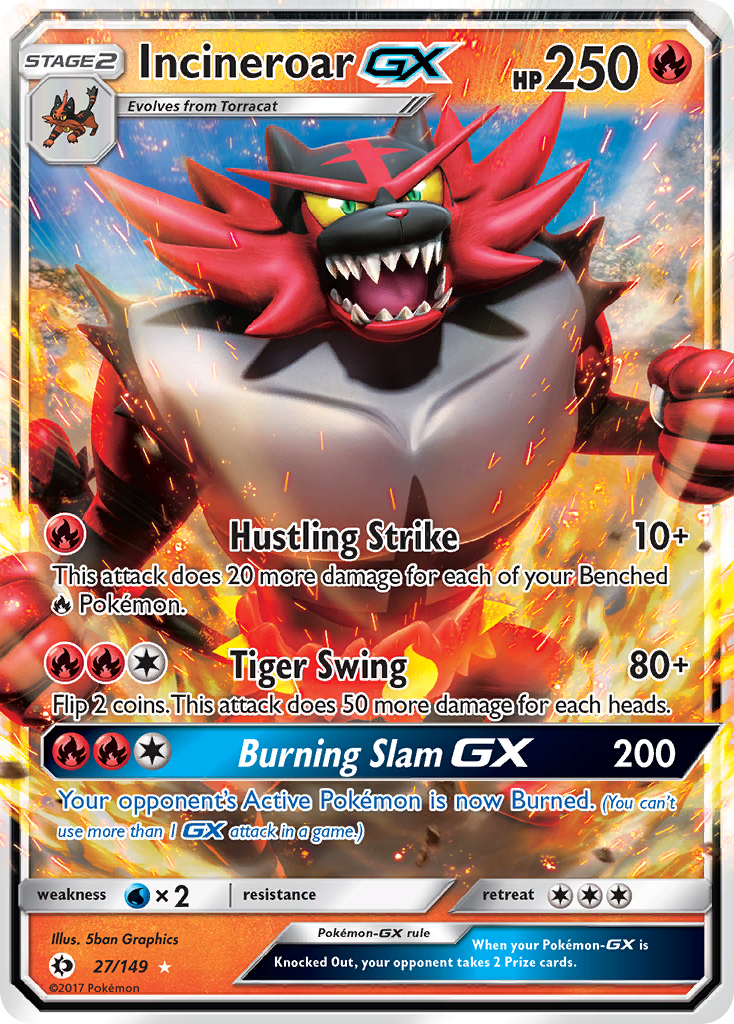 Incineroar-GX - Sun & Moon SET-27