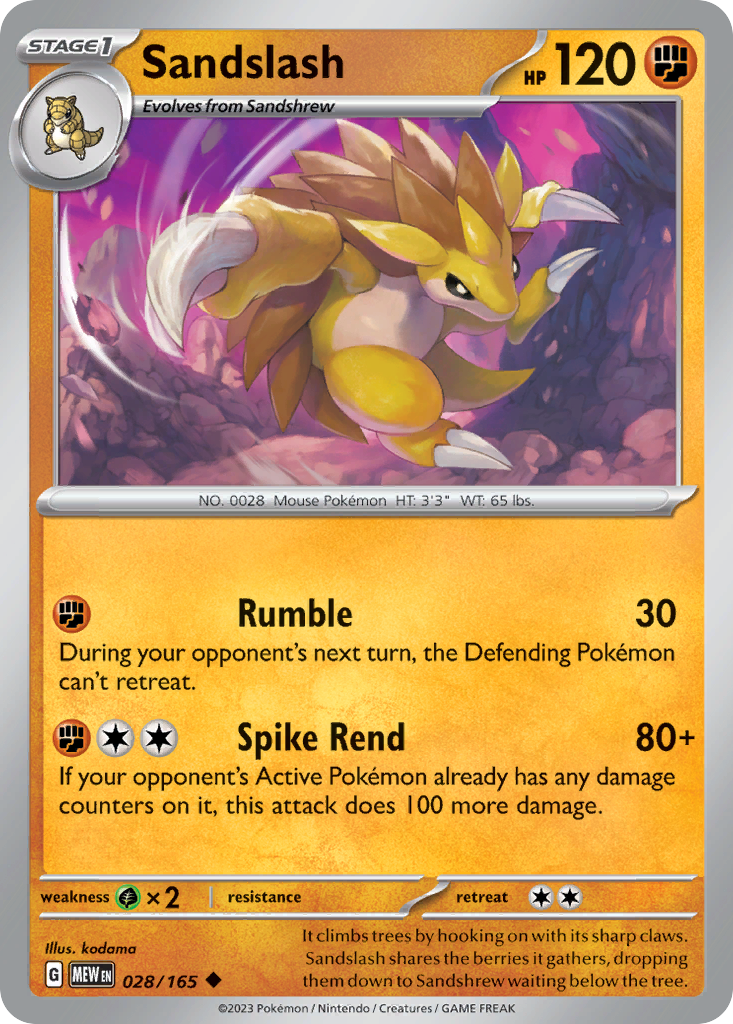 Sandslash - 151 SET-28