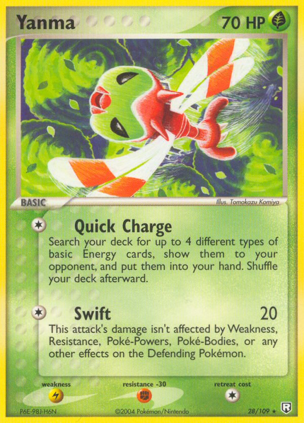Yanma (Team Rocket Returns SET) (Pokémon) (Basic) (Grass) (HP: 70) (Rare) (PKM Team Rocket Returns SET-33)