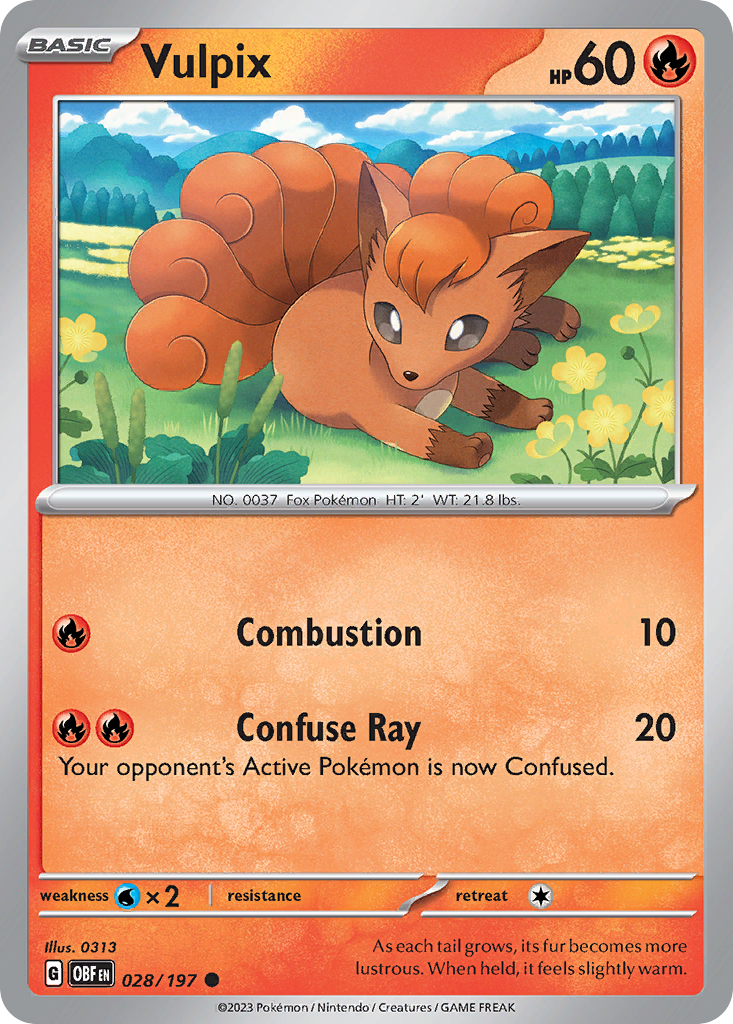 Vulpix - Obsidian Flames SET-28