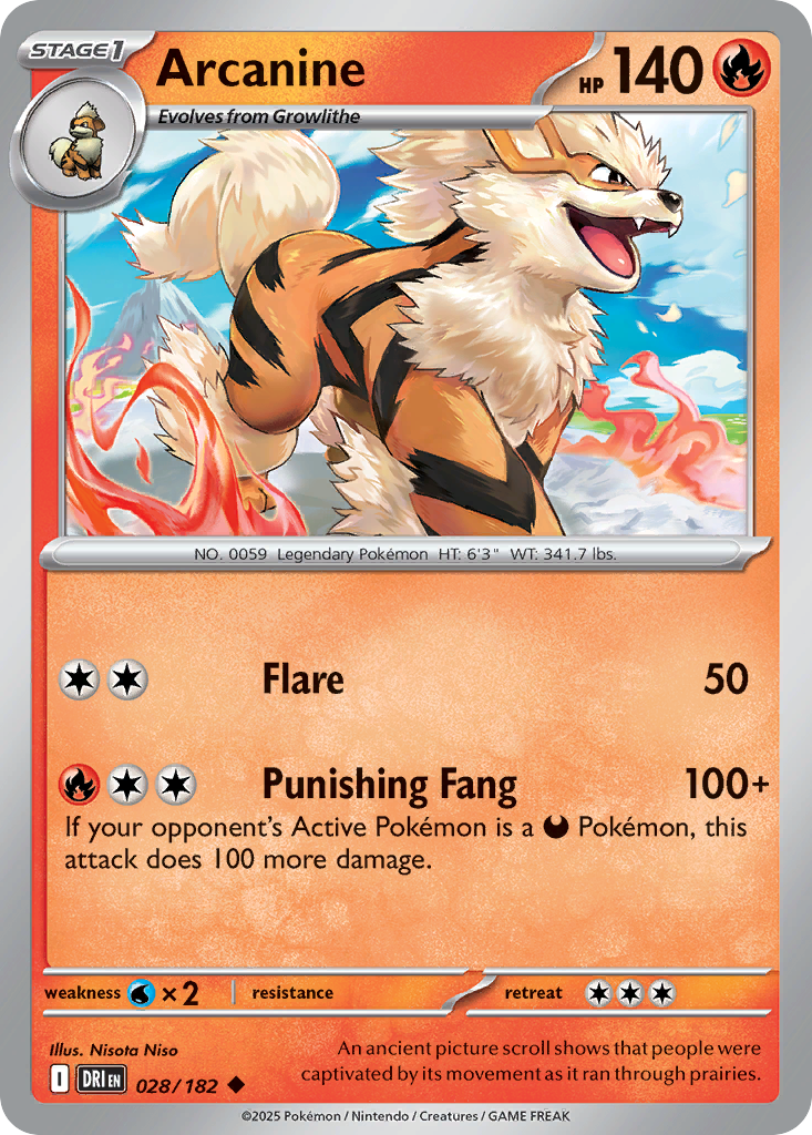 Arcanine - Destined Rivals SET-28