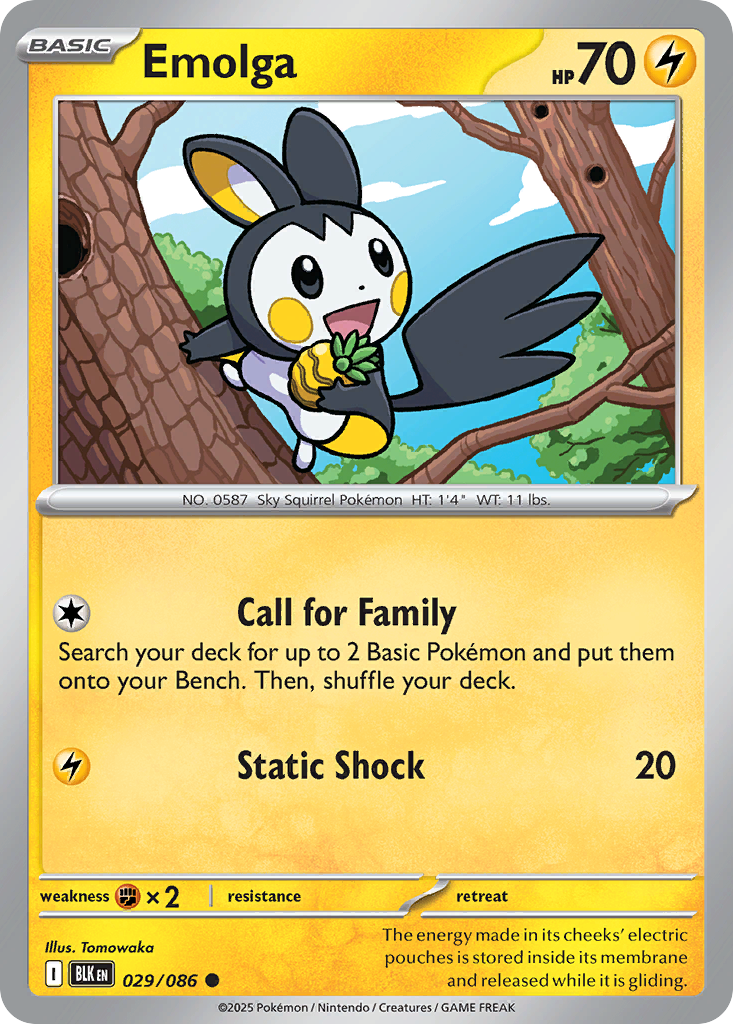 Emolga - Black Bolt SET-29
