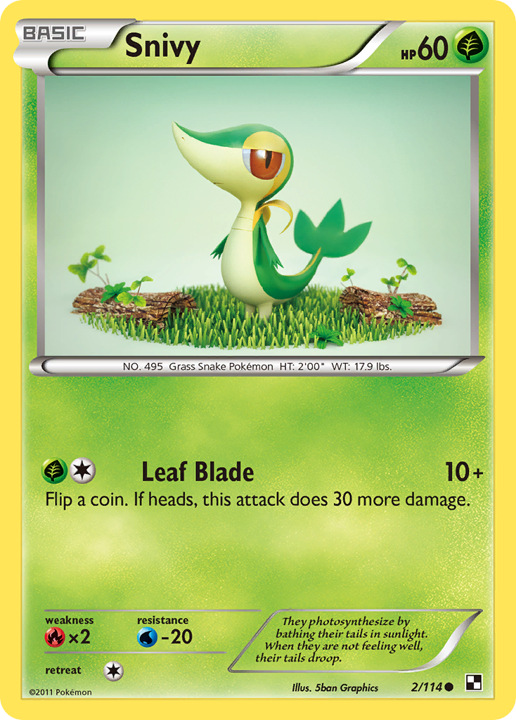 Snivy - Black & White SET-2
