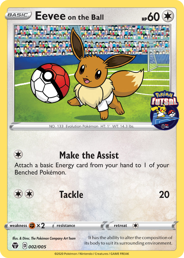 Eevee on the Ball - Pokemon Futsal Collection SET-2