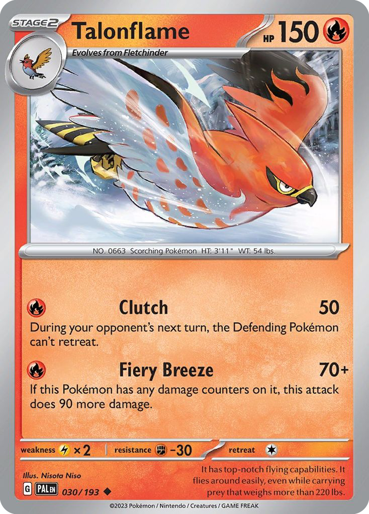 Talonflame - Paldea Evolved SET-30