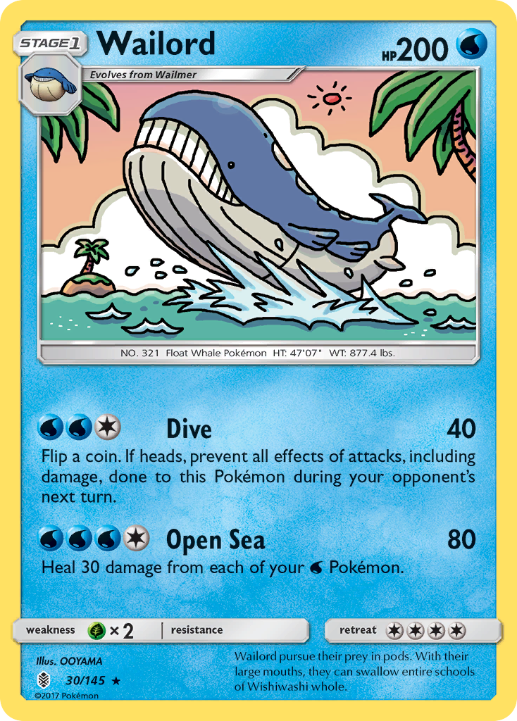 Wailord - Guardians Rising SET-30
