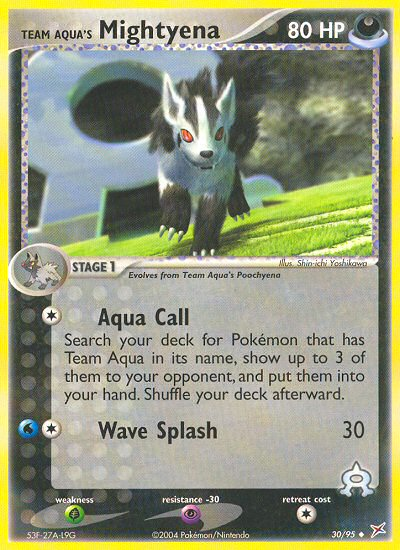 Team Aqua's Mightyena - Team Magma vs Team Aqua SET-30